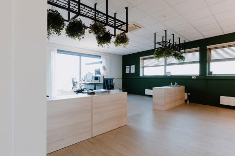 Inrichting kantoorpand Carmat /7Co Textiles te Zevenbergen