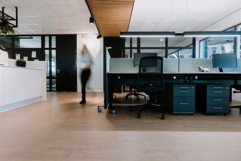 Inrichting kantoorpand Carmat /7Co Textiles te Zevenbergen