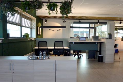 Inrichting kantoorpand Carmat /7Co Textiles te Zevenbergen