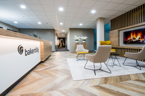 Inrichtingsontwerp Entree Baker Tilly
